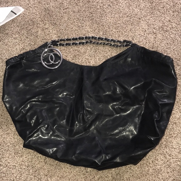 CHANEL Handbags - CHANEL Coco Cabas Black Vinyl Tote